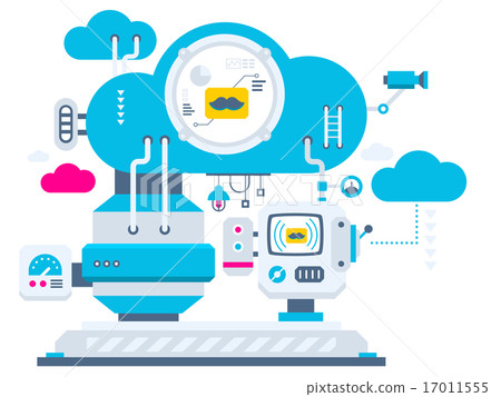 Vector industrial illustration of the mechanism 17011555
