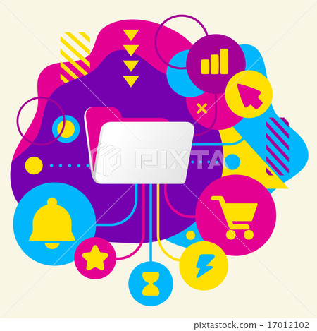 Folder on abstract colorful spots Folder on abstract colorful spots 17012102