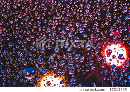 Water Drops Rain Blue Glass Background Water Drops Rain Blue Glass Background 17013895