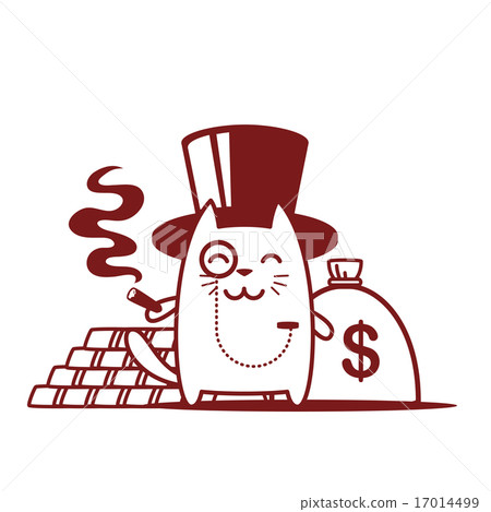 Character rich gentleman line art 17014499