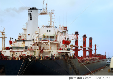 The ship at a mooring in port The ship at a mooring in port 17014962