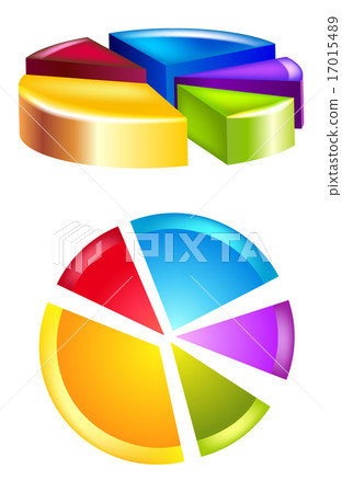 Glossy pie diagram Glossy pie diagram 17015489