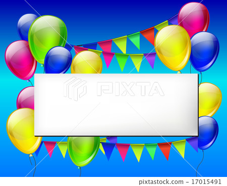 Background with color balloons Background with color balloons 17015491