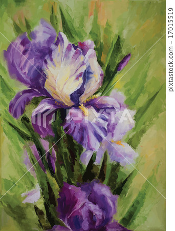 Iris flowers. Vector 17015519