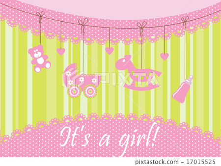 Baby arrival announcement card 17015525