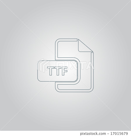 TTF extension text file type icon TTF extension text file type icon 17015679
