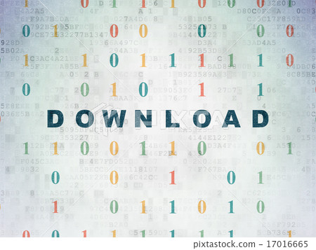 Web development concept: Download on Digital Paper background 17016665