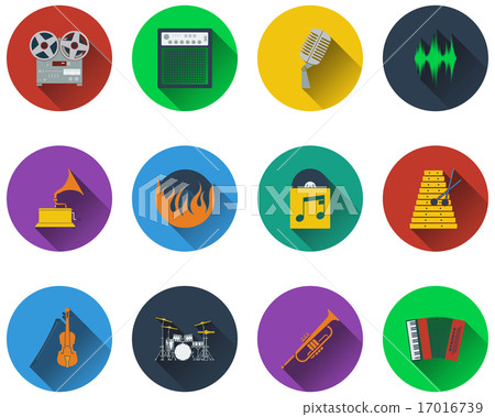 Set of musical icons Set of musical icons 17016739