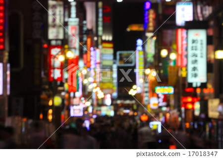 娛樂區形象(新宿歌舞伎町)的背景素材圖像 娛樂區形象(新宿歌舞伎町)的背景素材圖像 17018347