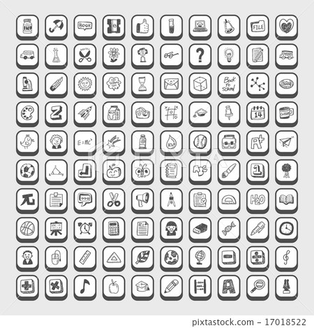 doodle school icons doodle school icons 17018522