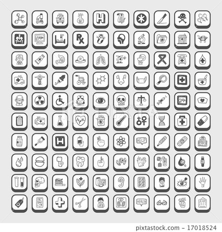 doodle Medical icons doodle Medical icons 17018524