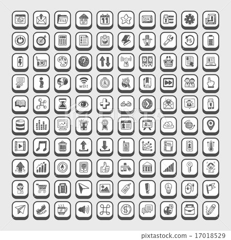 Doodle Web Icons 17018529