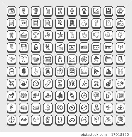 Doodle Web Icons Doodle Web Icons 17018530