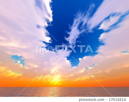 Wind and clouds with the sea Wind and clouds with the sea 17018818