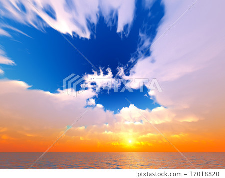 Wind and clouds with the sea Wind and clouds with the sea 17018820