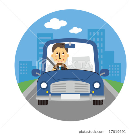 Businessman to commute to work [three heads · series] 17019691