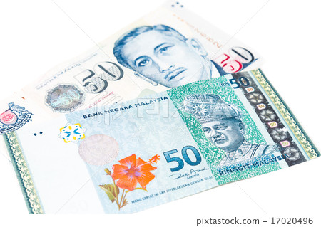 Close up Singapore Dollar against Malaysia Ringgit Close up Singapore Dollar against Malaysia Ringgit 17020496