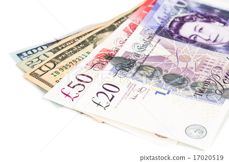 Close up of British Poundagainst US Dollar 17020519