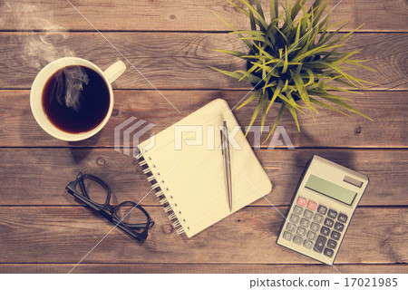 Top view office wooden work table Top view office wooden work table 17021985