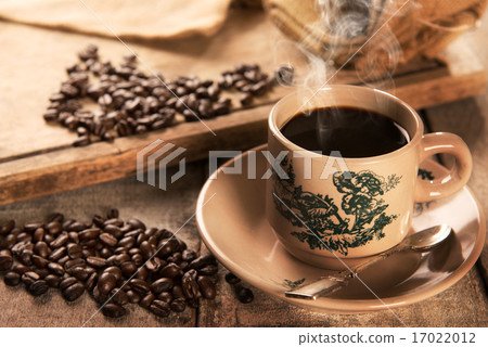 Traditional style Hainan coffee in vintage mug 17022012