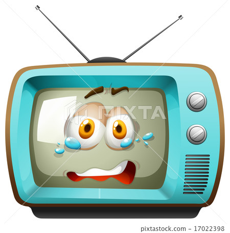 Retro television with face Retro television with face 17022398