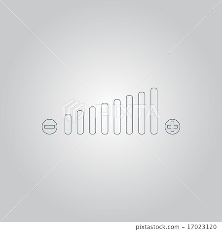 Volume adjustment symbol web icon. Volume adjustment symbol web icon. 17023120