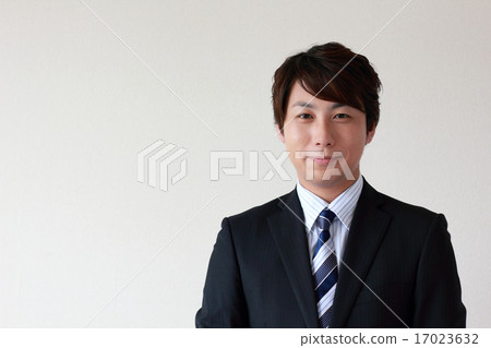 Portrait (male work suit salaryman businessman temporary worker) 17023632