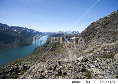 Besseggen Ridge in Jotunheimen National Park Besseggen Ridge in Jotunheimen National Park 17024425