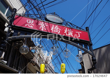 Signboard of thinking bridge Yokocho 17024647
