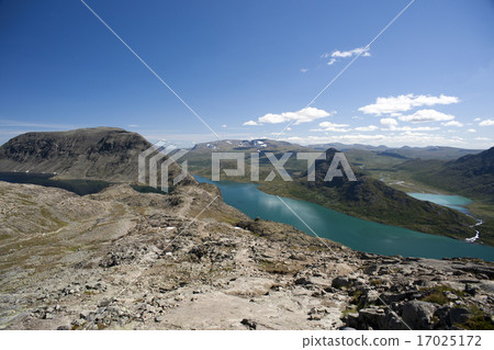 Besseggen Ridge in Jotunheimen National Park Besseggen Ridge in Jotunheimen National Park 17025172