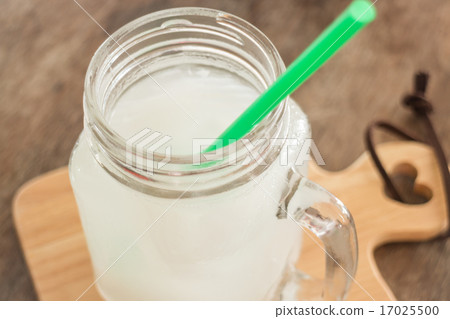Fresh cold coconut water glass Fresh cold coconut water glass 17025500