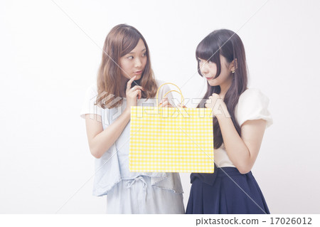 Two women enjoying shopping Two women enjoying shopping 17026012