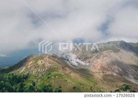Mount Usu, active volcano in Hokkaido, japan Mount Usu, active volcano in Hokkaido, japan 17026028