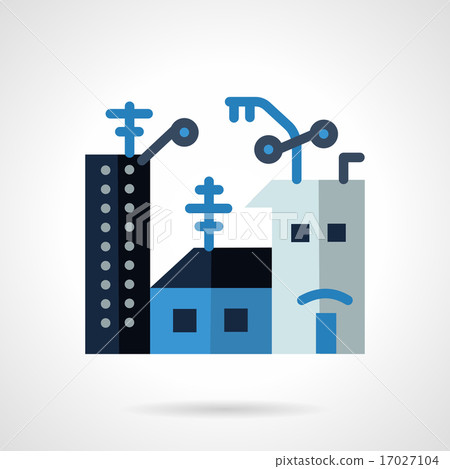 Apartments for rent flat vector icon 17027104