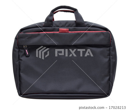 black laptop bag isolated on white black laptop bag isolated on white 17028213