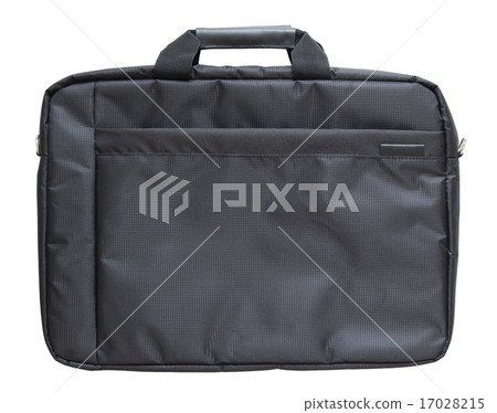 black laptop bag isolated on white 17028215