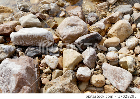 dead sea salt at Jordan, Middle East 17028293
