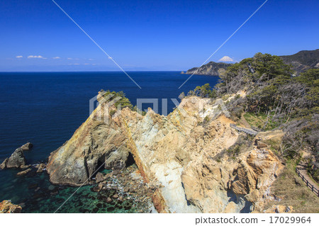 Suruga Bay from Koganezaki and Mt. Fuji Nishiizu-cho, Shizuoka Prefecture 17029964