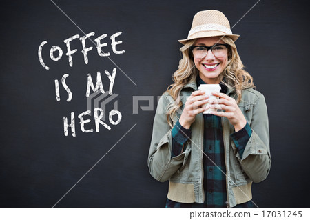 Composite image of pretty blonde 17031245