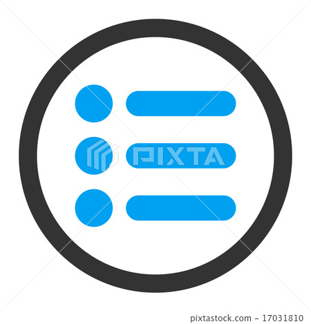 Items flat blue and gray colors rounded raster... - Stock Illustration ...