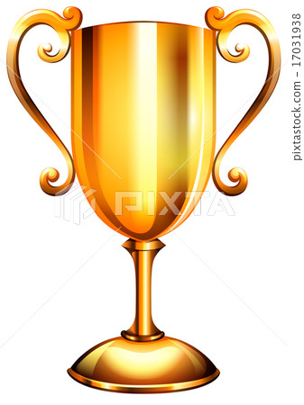 Golden first place trophy Golden first place trophy 17031938