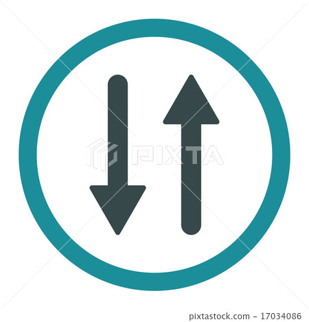 Arrows Exchange Vertical flat soft blue colors rounded raster icon Arrows Exchange Vertical flat soft blue colors rounded raster icon 17034086