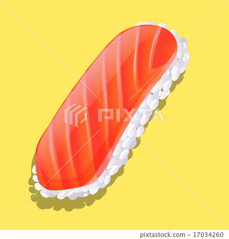 Raw salmon on rice Raw salmon on rice 17034260