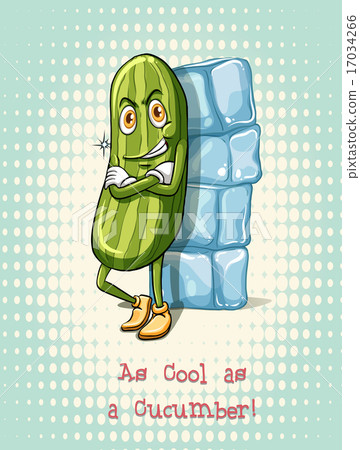 Cool as a cucumber idiom 17034266