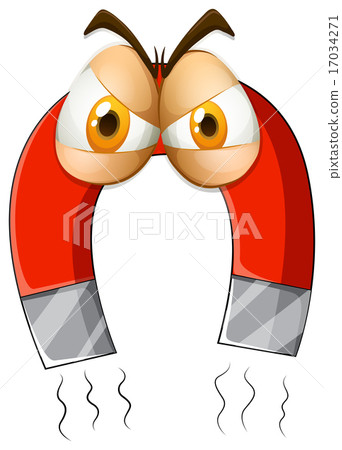 Magnet with angry face Magnet with angry face 17034271