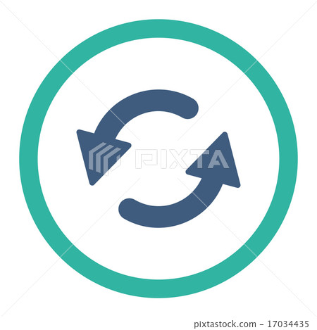 Refresh Ccw flat cobalt and cyan colors rounded raster icon Refresh Ccw flat cobalt and cyan colors rounded raster icon 17034435