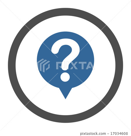Status flat cobalt and gray colors rounded raster icon 17034608