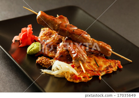 grilled beef skewers 17035649