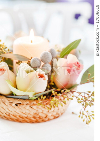 nice flowers and candle nice flowers and candle 17036619