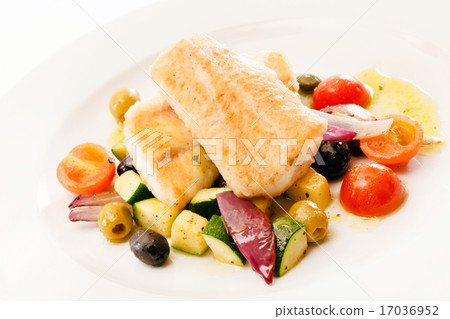 fish with vegetables fish with vegetables 17036952